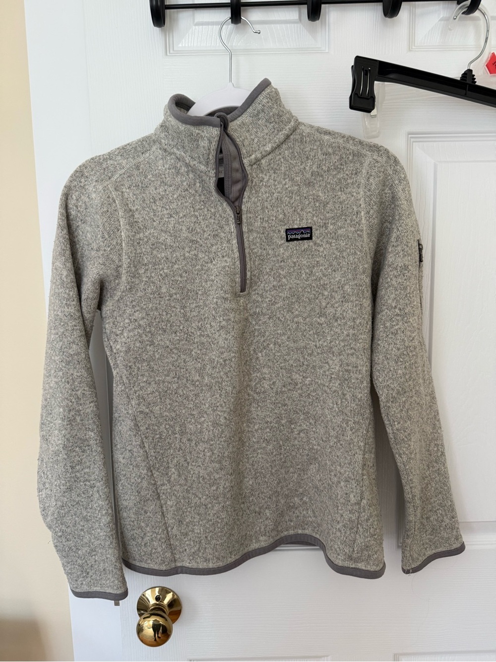 Patagonia Women’s Gray Quarter-Zip Sweater